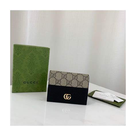 gucci gg marmont card case wallet|Gucci GG Marmont card holder.